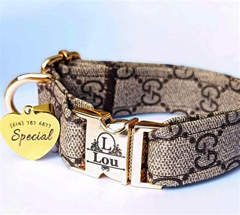 gucci small dog collar|gucci dog leash and collar.